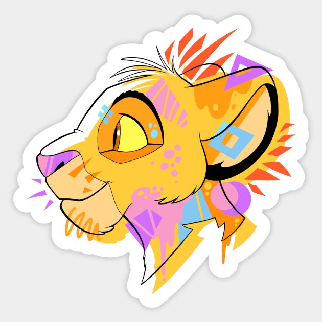 Simba Sticker by jzanderk